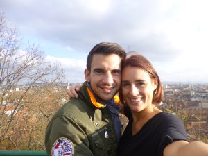 The happy couple, not long after I'd arrived