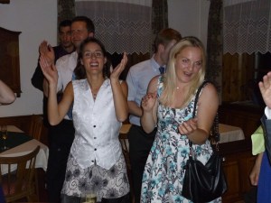 Oh yeah I'm really getting into those Austrian songs... and that's the groom's vest I'm wearing
