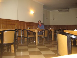 In the midst of travel home-sickness - alone in a hotel in Egypt just after the revolution... in lockdown following a security threat