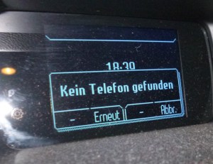 Car talks to phone