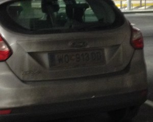 Dirty cars in winter