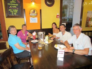 An Austrian dinner feast