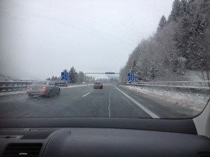 Cars can come up behind you surprisingly fast!