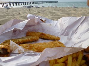 Fish n chips on the beach