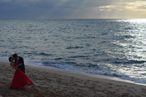The ocean was my backdrop