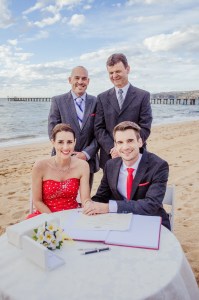 Our small wedding party