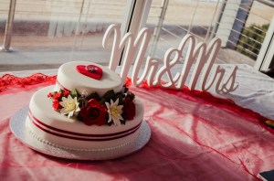 Lucky my mum does wedding cakes. Thanks mum!