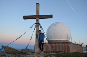 It's cold and I'm tired... but the view is worth it