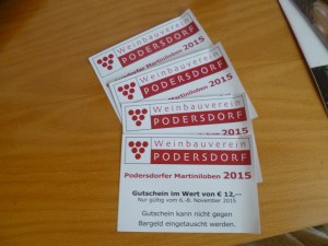 That's for buying wine at the end of the weekend!