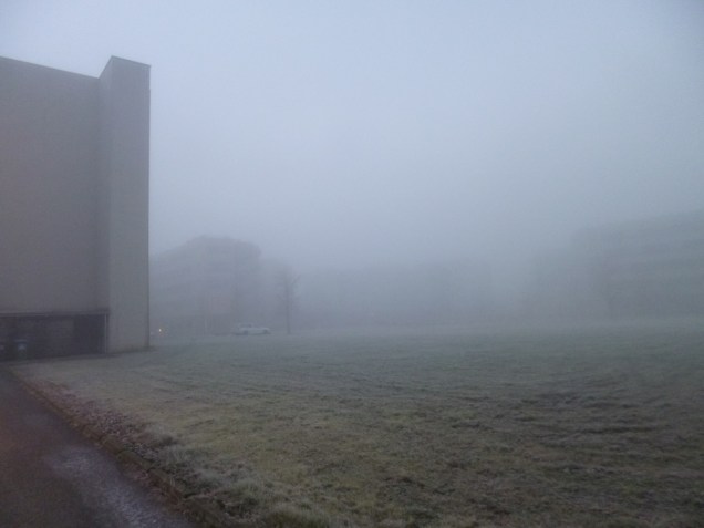 Office in fog