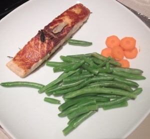 Salmon and vegetables