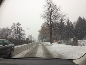 Snow driving Austria