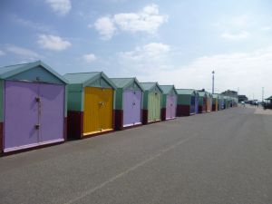 beach huts, brighton UK