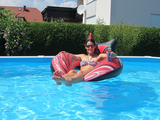 Pool party Austria summer