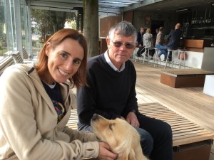 Parents visit coffee cake
