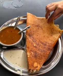 Street food in India - dosa