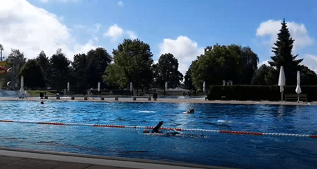 swimming with a wetsuit