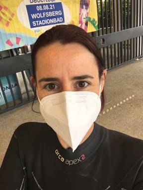 Masks at the pool - covid