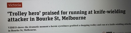 news articles - trolley man