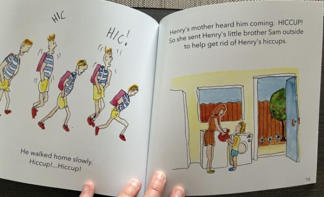 Henry has hiccups kids book