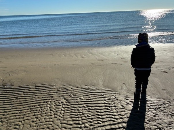 Lignano beach Italy winter