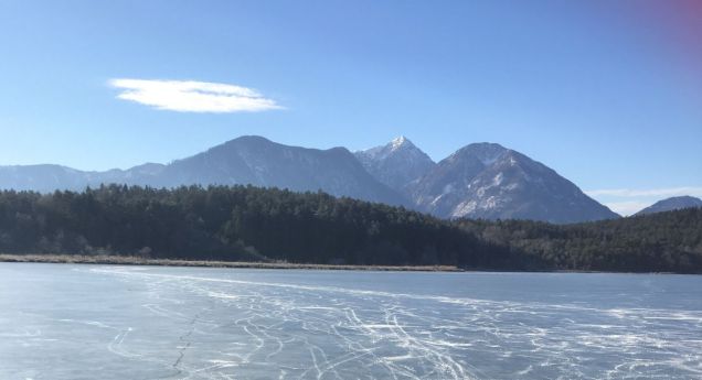 austrian lake in winter